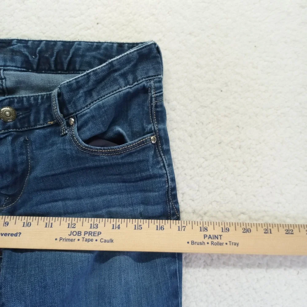 Express Jeans Womens 2r Medium Wash Slim Leg Denim Blue Stretch Pants‎ 508510